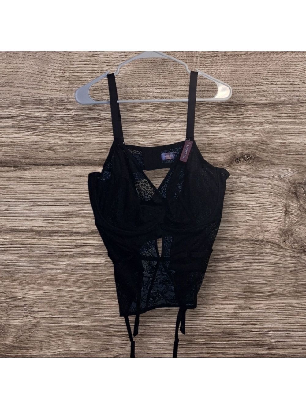 Adore 46DD Black Bra NWT One Piece